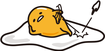 Gudetama - Egg Yolk Sanrio (349x371), Png Download