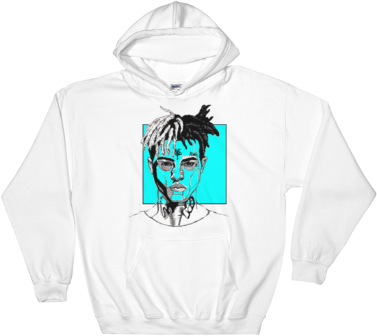 Xxx Tentacion Edit3 In Turquoise - Hoodie (690x690), Png Download