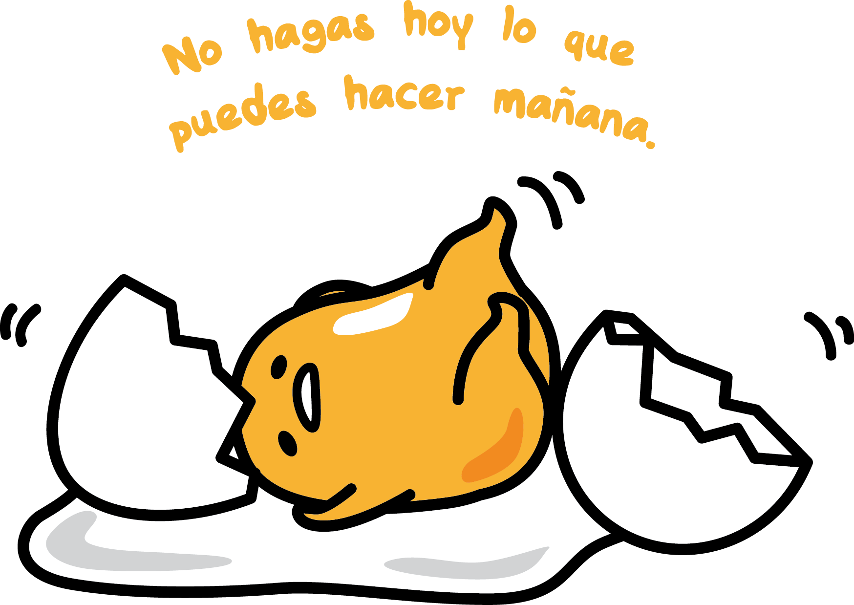 1748 × 1238 En Gudetama - Gudetama's Guide To Life (1748x1238), Png Download