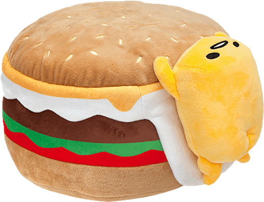 Sanrio, Inc. Gudetama Hamburger 12in Plush (600x600), Png Download