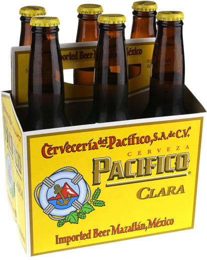 Pacifico Clara 6 Pack - Pacifico Cerveza Clara Beer - 12 Pack, 12 Fl Oz Bottles (478x600), Png Download