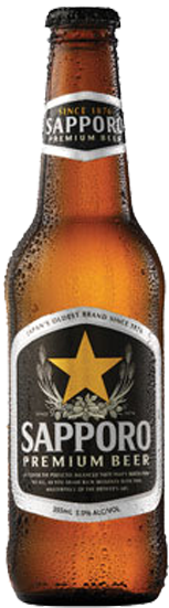 $14 - - Sapporo Bottles (6 Pack) (355ml) (312x559), Png Download