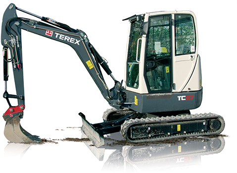 Construction & Landscaping Equipment Sales - Terex Excavator (500x366), Png Download