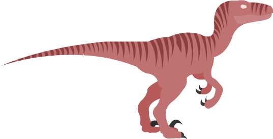 Velociraptor - Velociraptor Pink (537x275), Png Download