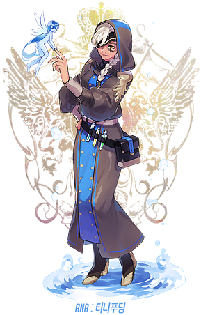 Owfantasia - Overwatch Characters As Fantasy Heroes (339x480), Png Download