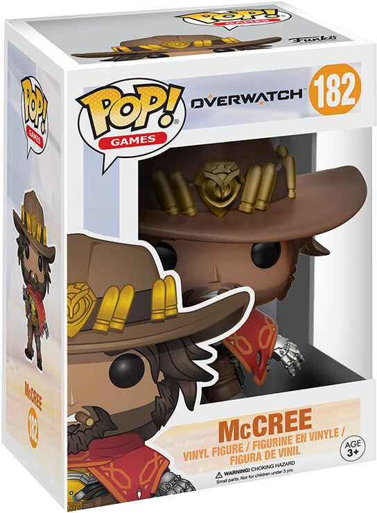 Descripción - Overwatch Mccree Pop! Vinyl Figure (605x756), Png Download