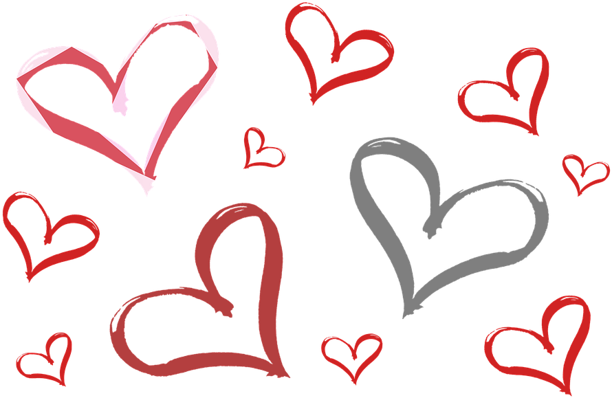 Hearts, Heart, Valentine's Day, Love, Sweethearts - Happy Monday I Love You (960x618), Png Download