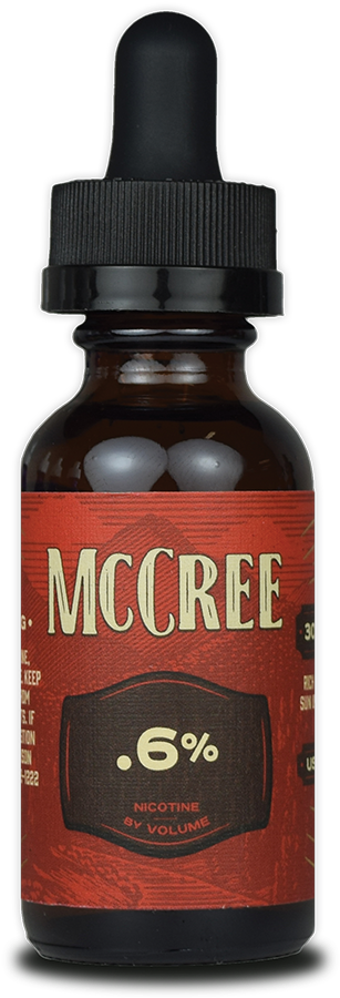 Mccree Eliquid - Glass Bottle (500x1000), Png Download