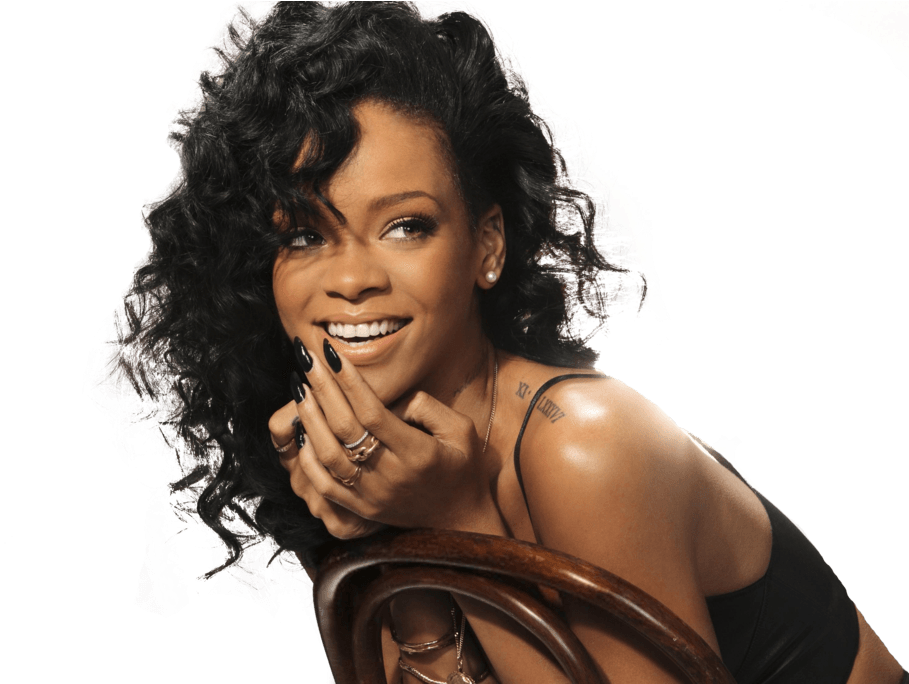 Rihanna Chair Face - Rihanna Transparent (1024x683), Png Download