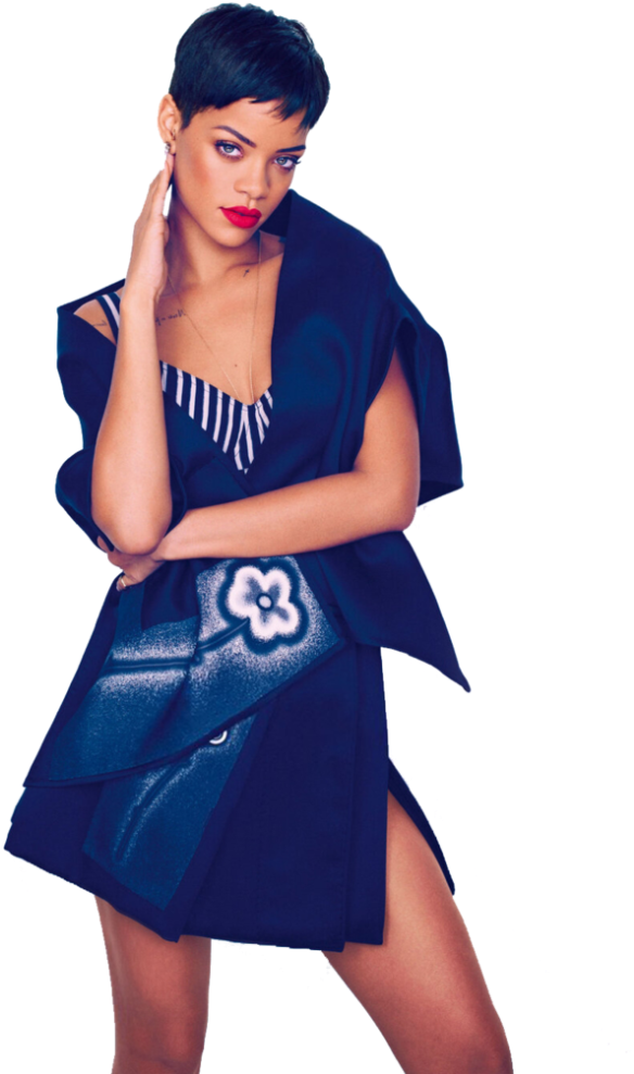 Rihanna Png Clipart - Rihanna Elle Magazine Cover (754x1024), Png Download