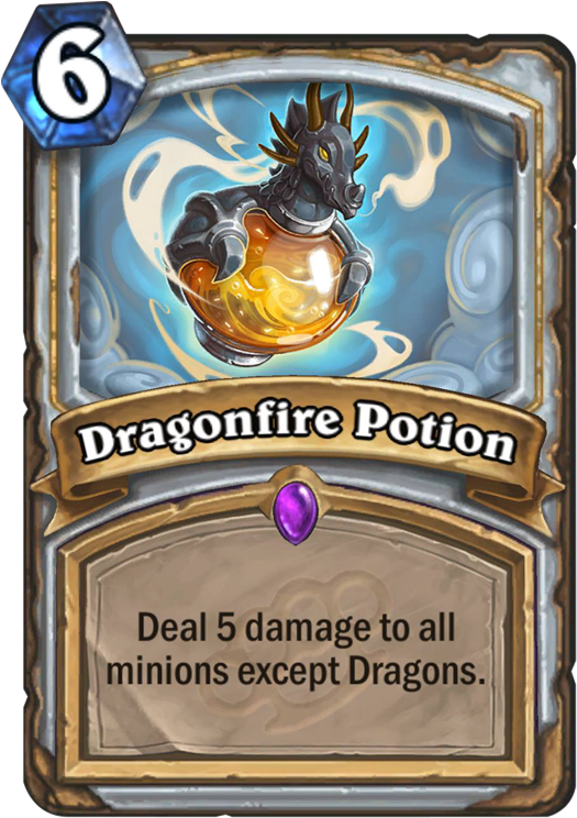 Dragonfire Potion - Dragonfire Potion Hearthstone (567x811), Png Download