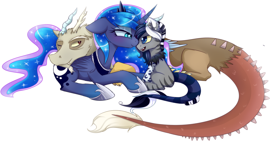 New Family By Magnaluna - Draw My Little Pony Family (1164x686), Png Download