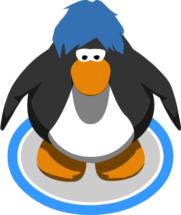 The Wave Runner - Club Penguin Mohawk (594x706), Png Download