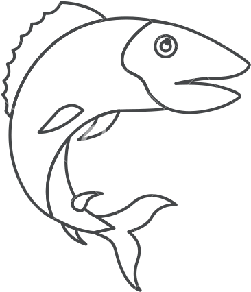 Trout Fish Drawing At Getdrawings - Sketch (550x550), Png Download