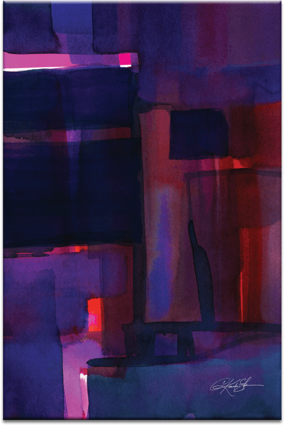 Watercolour Abstraction - Watercolour Abstraction 116 By Kathy Morton Stanion (900x900), Png Download