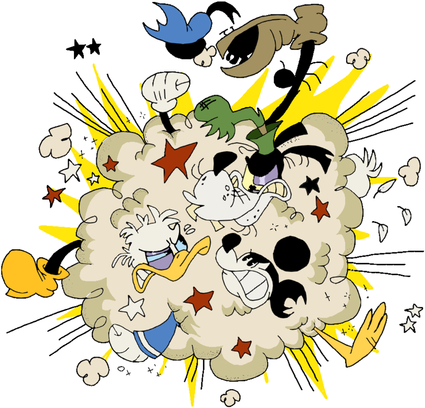 Fight Clipart Brawl - Brawl Clip Art (916x871), Png Download