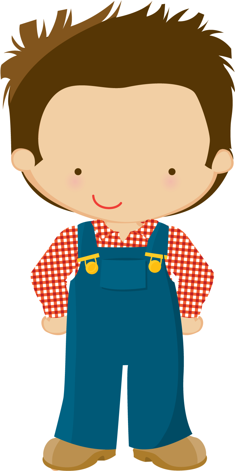Farm Vector Kids - Menino Da Fazendinha Png (942x1833), Png Download