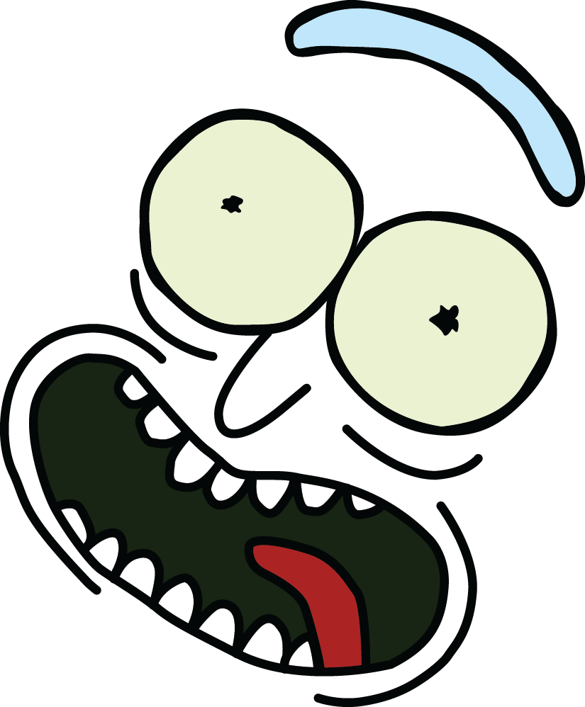 Pickle Rick Face Png Clip Library - T-shirt Rick T-shirt Tees Clothing (825x998), Png Download