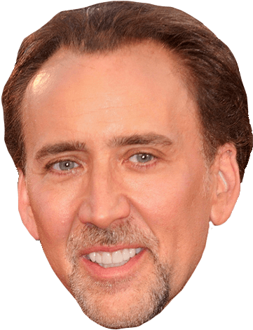 Nicolas Cage Smiling - Nicolas Cage (450x550), Png Download