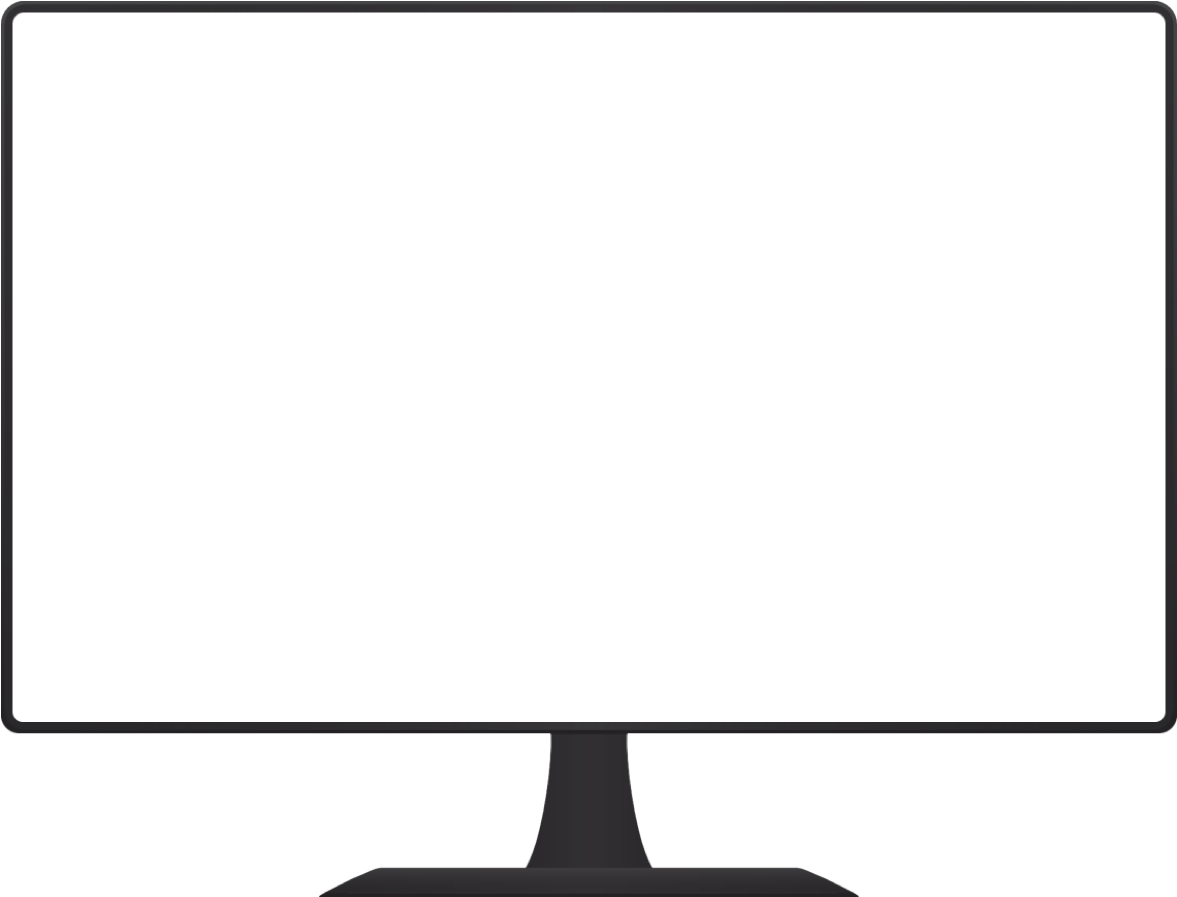 Run Your Study With Complete Visibility - Transparent Frame Png Tv (1176x1060), Png Download