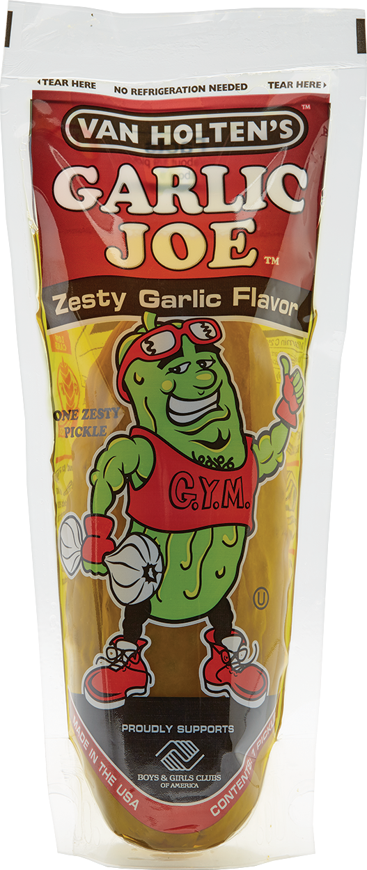 Garilc Joe Pickle In A Pouch - Van Holten's Pickles Hot Mama 12 Count (527x1250), Png Download