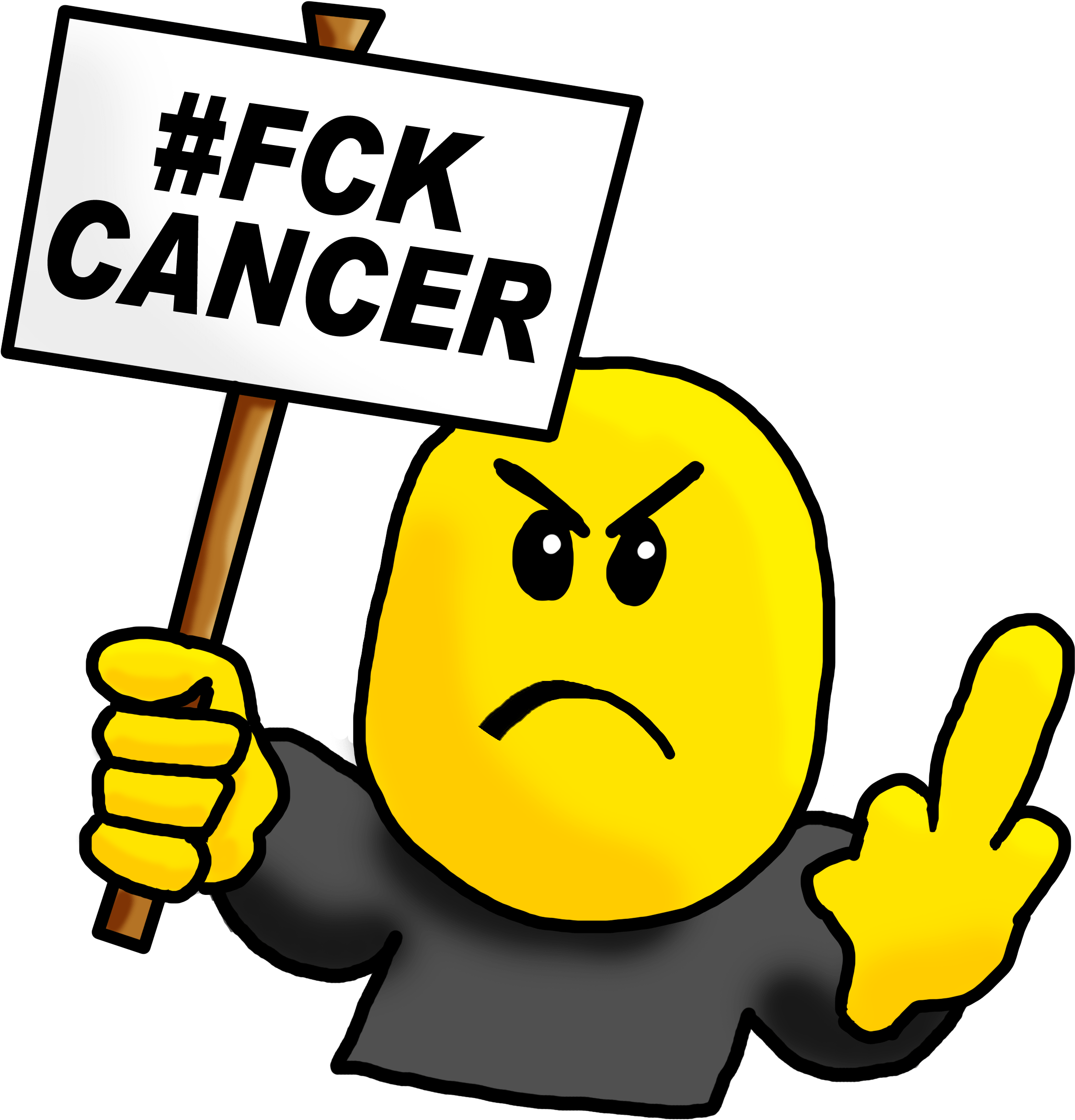 Cancer Really Doesn't Know Who Its Messing With - Fuck Off Cancer (2500x2500), Png Download