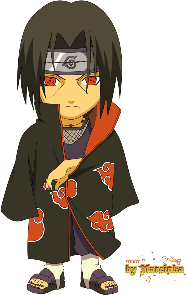Chibi Itachi By Marcinha - Itachi Chibi (755x1057), Png Download