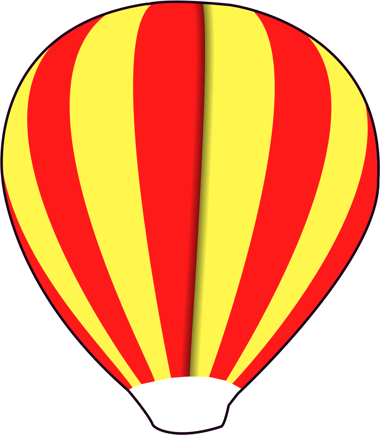 Balloon, Hot Air Balloon - Hot Air Balloon Psd Clipart (525x600), Png Download