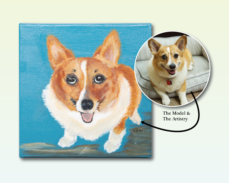 Bella Corgi Commission - Art (800x640), Png Download