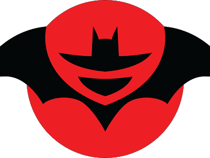 Dc Metal The Batman Who Laughs Symbol (424x318), Png Download