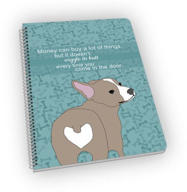 Next - Corgi Notebook (510x392), Png Download