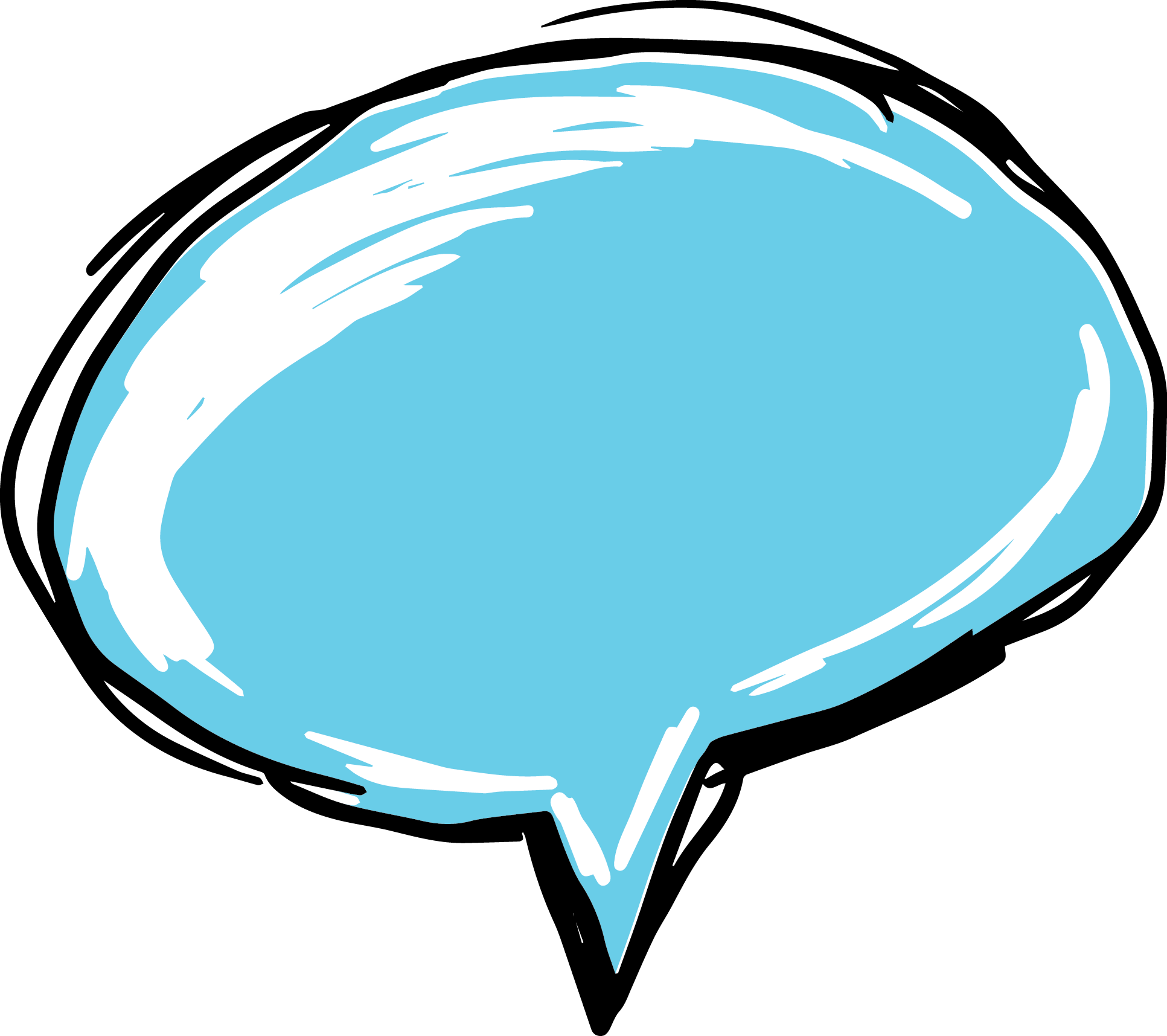 Banner Download Bubble Speech Clip Art Bubbles Transprent - Conversation Bubble (1933x1715), Png Download