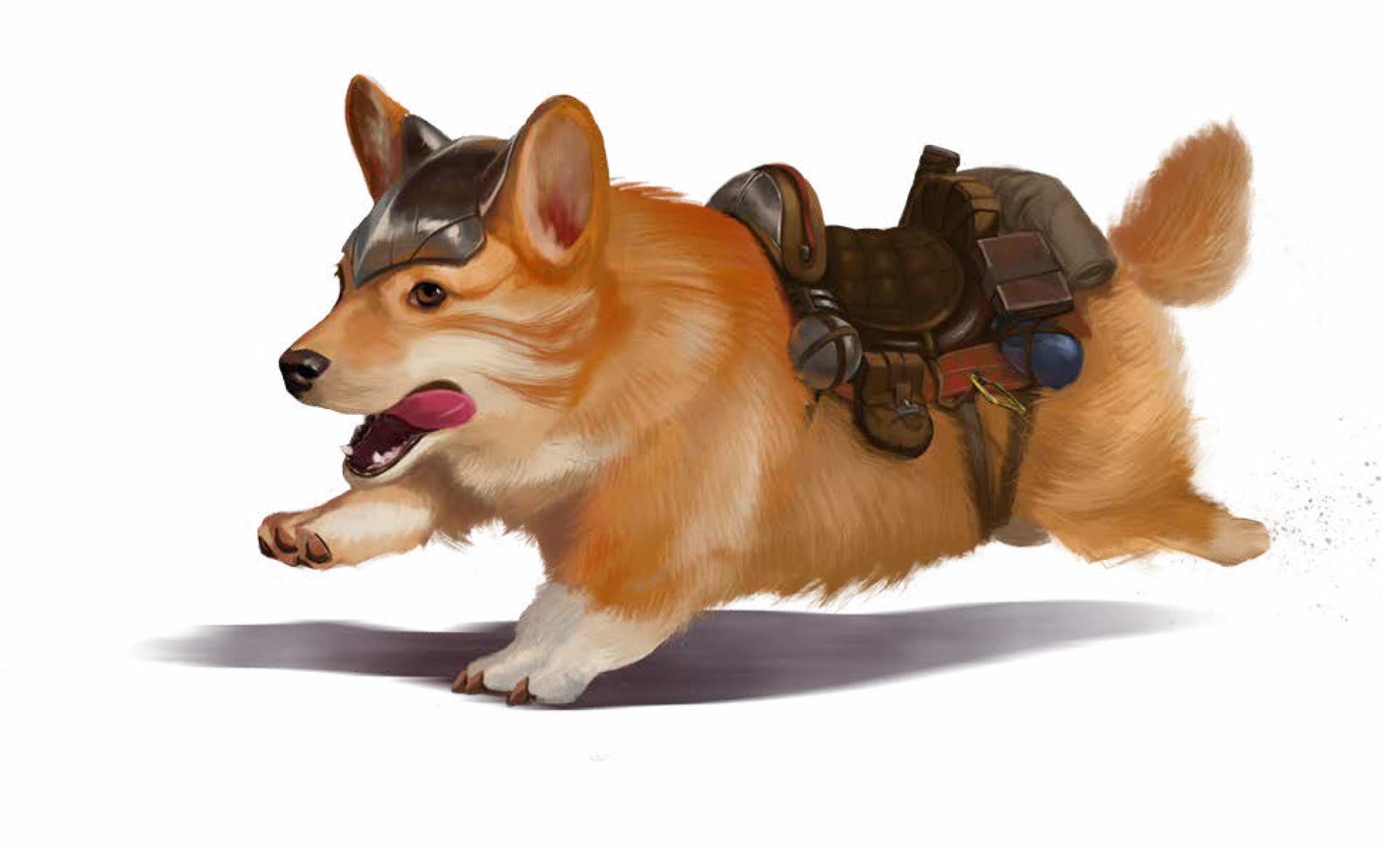 Post - D&d Corgi Mount (1941x1192), Png Download