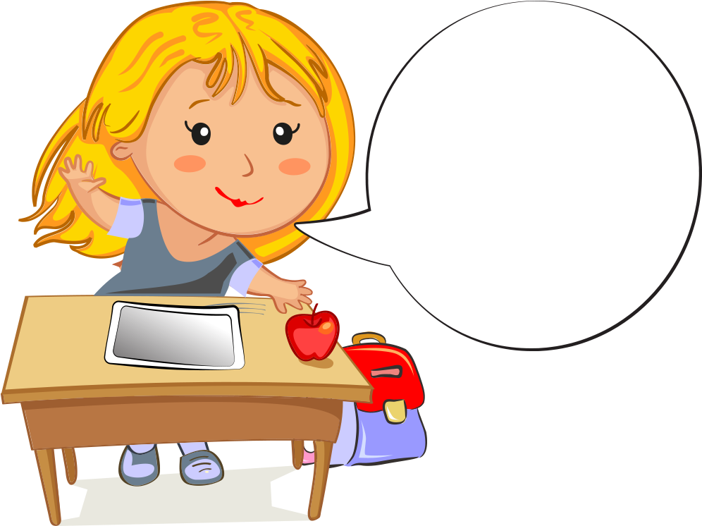 Versions Available With And Without Word Balloons And - Person Sitting At Desk Clipart (1024x768), Png Download