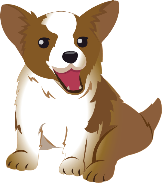 Free Corgi Clip Art - Clipart Corgi Dog Png (539x611), Png Download