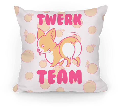 Twerk Team Corgi Pillow - Corgi Throw Pillows (484x484), Png Download