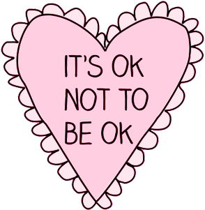 Cute Mine Quote Quotes Edit Pink Pastel Collage Transparent - It's Ok Not To Be Ok (343x378), Png Download