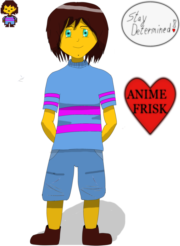 Anime Frisk Drawing Wip By Luigisake On Deviantart - Drawing (600x800), Png Download