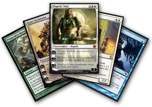 Mtg Vault Online The - Elspeth Tirel - Scars Of Mirrodin - Magic: The Gathering (500x350), Png Download