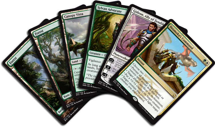 Mtg Card Back Png - Magic The Gathering Dromoka's Command - Dragons Of (750x450), Png Download