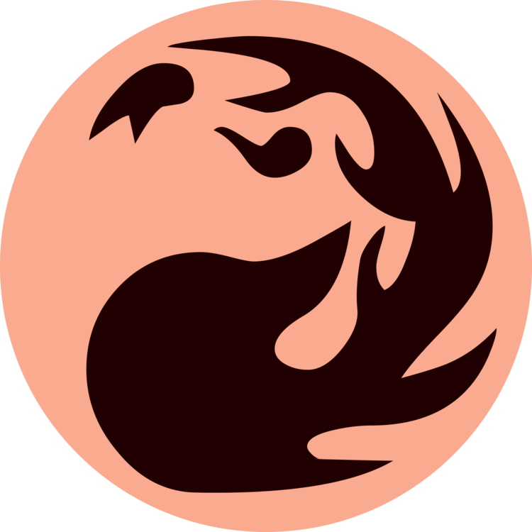 The Gathering Magic Points Mana Playing Card Collectible - Magic The Gathering Red Symbol (750x750), Png Download
