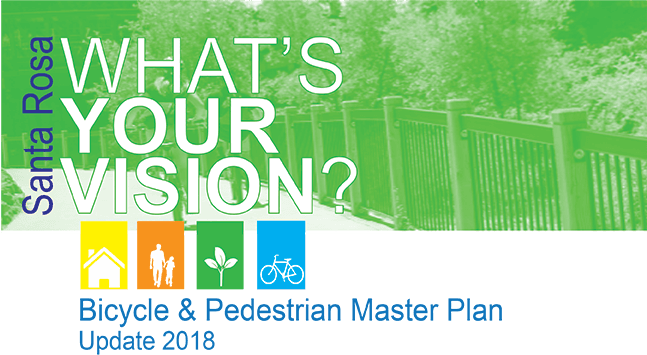 The City Of Santa Rosa Is Updating Their Bicycle And - Bicycle (647x355), Png Download