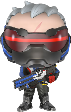 Soldier - Funko Pop Overwatch Soldier 76 (400x400), Png Download