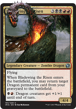 Bladewing The Risen - Magic The Gathering: Bladewing The Risen - Iconic Masters (399x398), Png Download