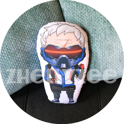 New Soldier 76 Pillow Plush - Library (400x400), Png Download