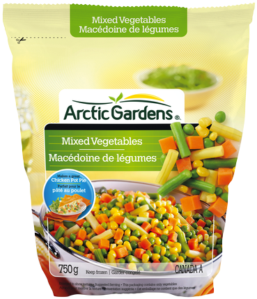 Mixed Vegetables - Arctic Garden Soup (389x456), Png Download