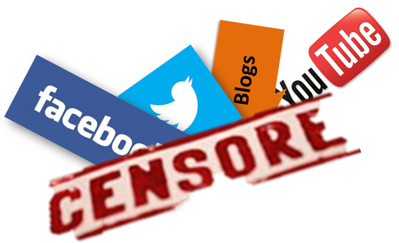Social Media Censorship (1327x876), Png Download