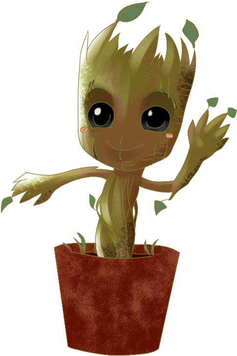 Author Comments - Groot Bebe Maceta Png (750x750), Png Download