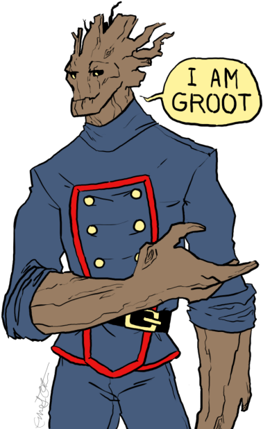Cf Snazzy Groot - Know Your Meme (399x641), Png Download