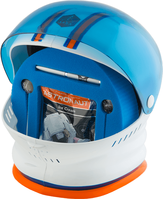 Life-size Helmet With Astronaut Ice Cream, Logo Projection - Bicycle Helmet (856x650), Png Download